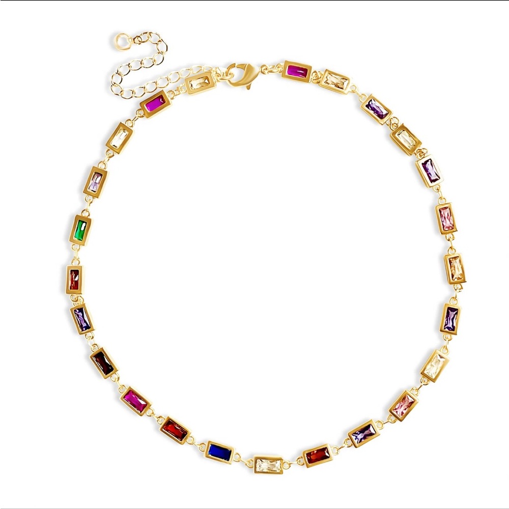 Yumiyu rainbow gold filled choker. Never worn.